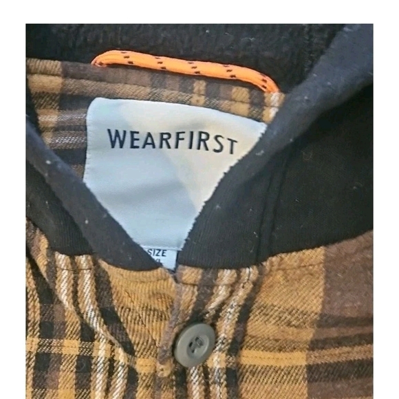 WearFirst Men’s XXL Striped Hoodie Retro Activewear BOHO Grunge Cottage Y2K[3E] - Picture 9 of 12